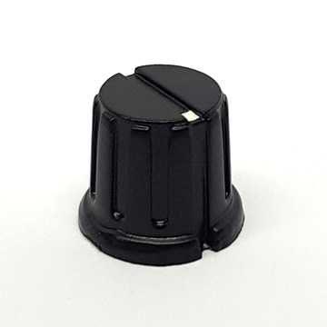 14mm Black Fluted Bakelite Knob